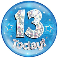 Oaktree Badge 13 Today Blue Jumbo 6