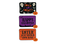 Halloween Door Mat 60x40cm 3pk