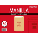 50pk Redfield Envelopes 254x381mm Manilla