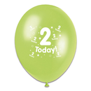 Tiger Feet Age 2 Birthday 10" Balloons 6x8pk