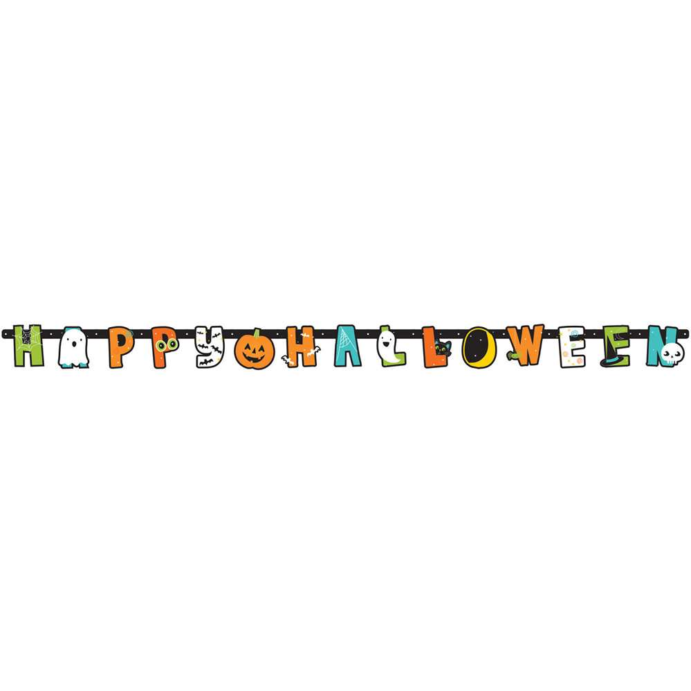 Amscan Letter Banner Hallo-ween Friends 2m