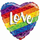APAC Foil Balloon Rainbow Love 18