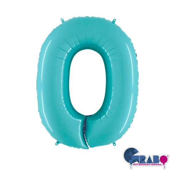 Grabo Foil Balloon Pastel Blue 26" Numbers 0 - 9