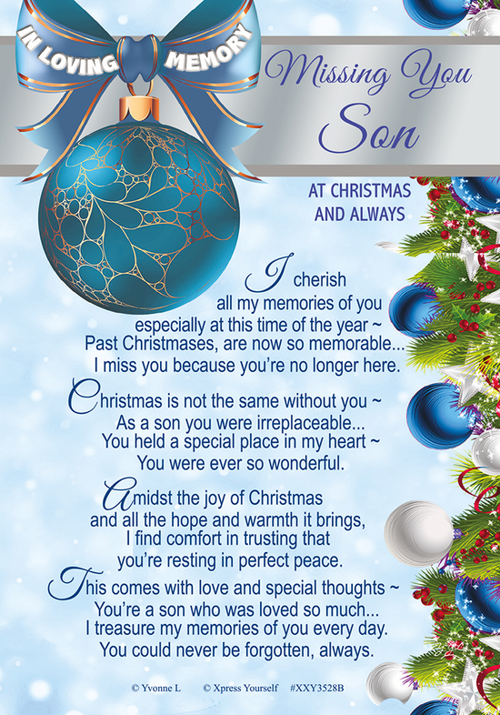 Xpress Yourself Memorial Christmas Son 6pk