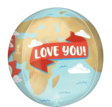 Anagram Foil Balloon Orbz World's Best Dad 16