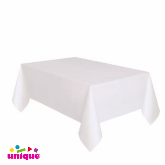 Unique Tablecover Bright White 54" x 108