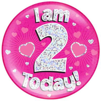 Oaktree Badge 2 Today Pink Jumbo 6