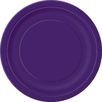 Unique 8 Pack Plates Deep Purple Square 9