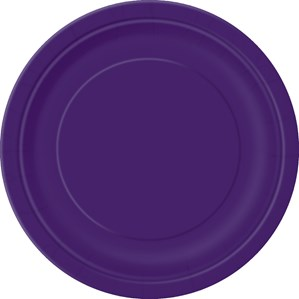 Unique 8 Pack Plates Deep Purple Square 9