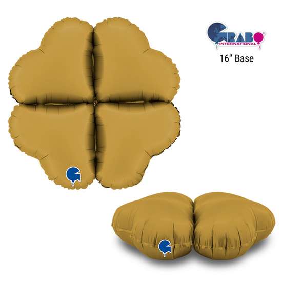 Grabo Satin Gold Heart 16" Balloon Base