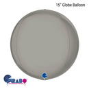 Grabo Foil Balloon Platinum Pure Globe 15"