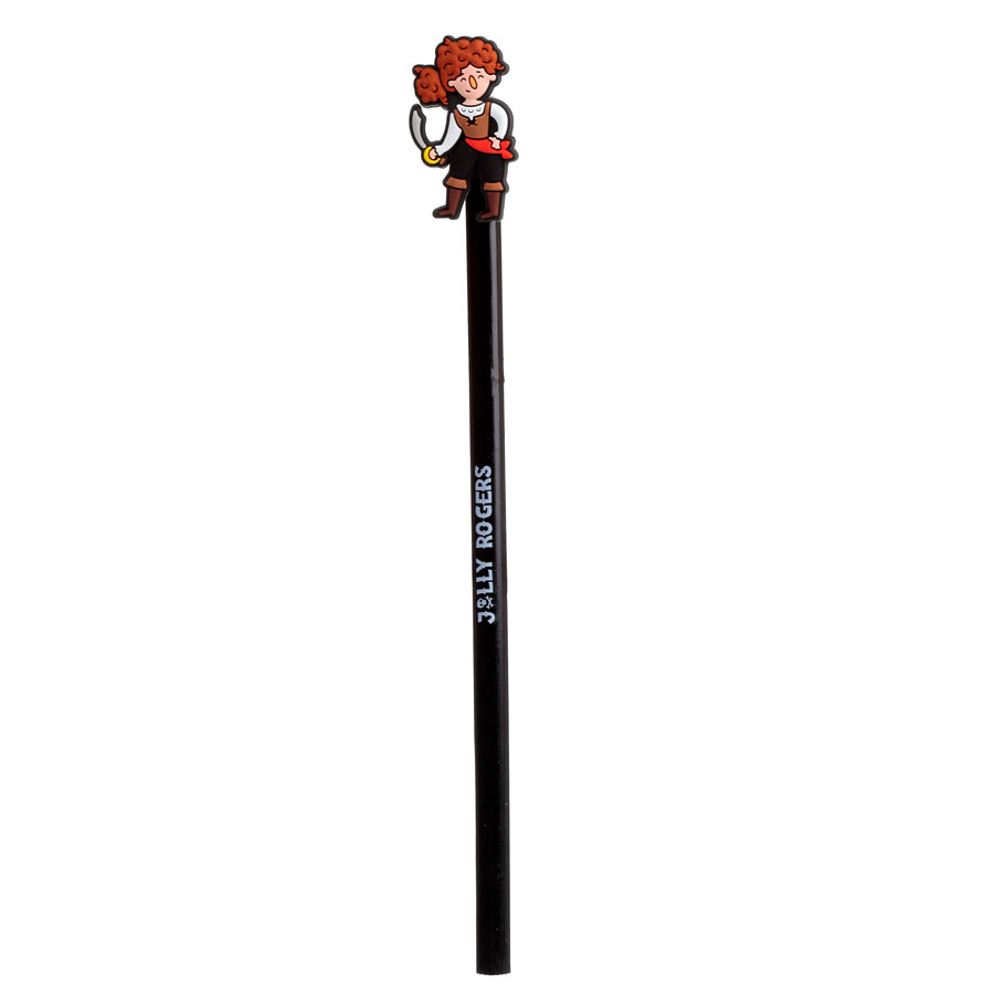 Pencils With Toppers Jolly Roger
