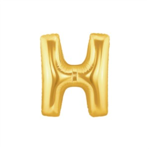 Oaktree Foil Balloon Gold 7" Letter H