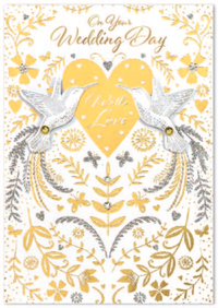 Isabel's Garden C50 Wedding Cards 6pk