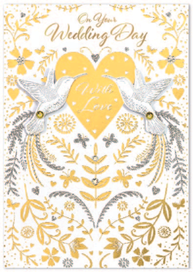Isabel's Garden C50 Wedding Cards 6pk