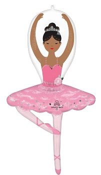 Anagram Foil Balloon Supershape Ballerina Girl 43