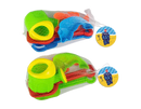 Colorful Gem Imports beach toys set with five pieces, including buckets and shovels, perfect for kids' sand play at the beach.