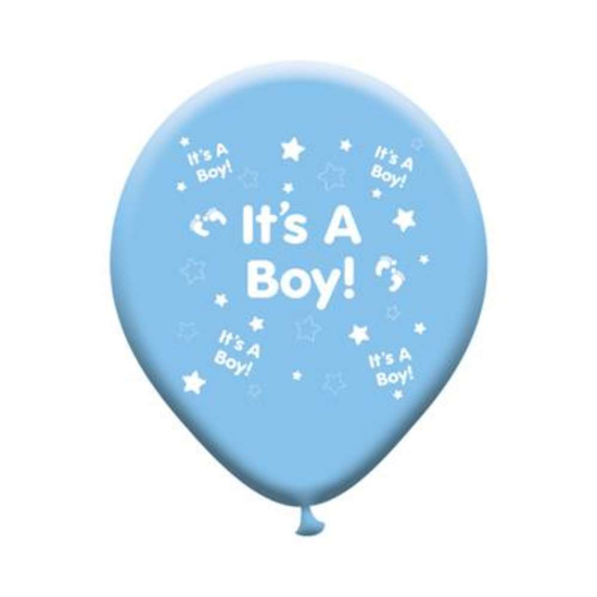 8pk Latex Balloons Birth Boy