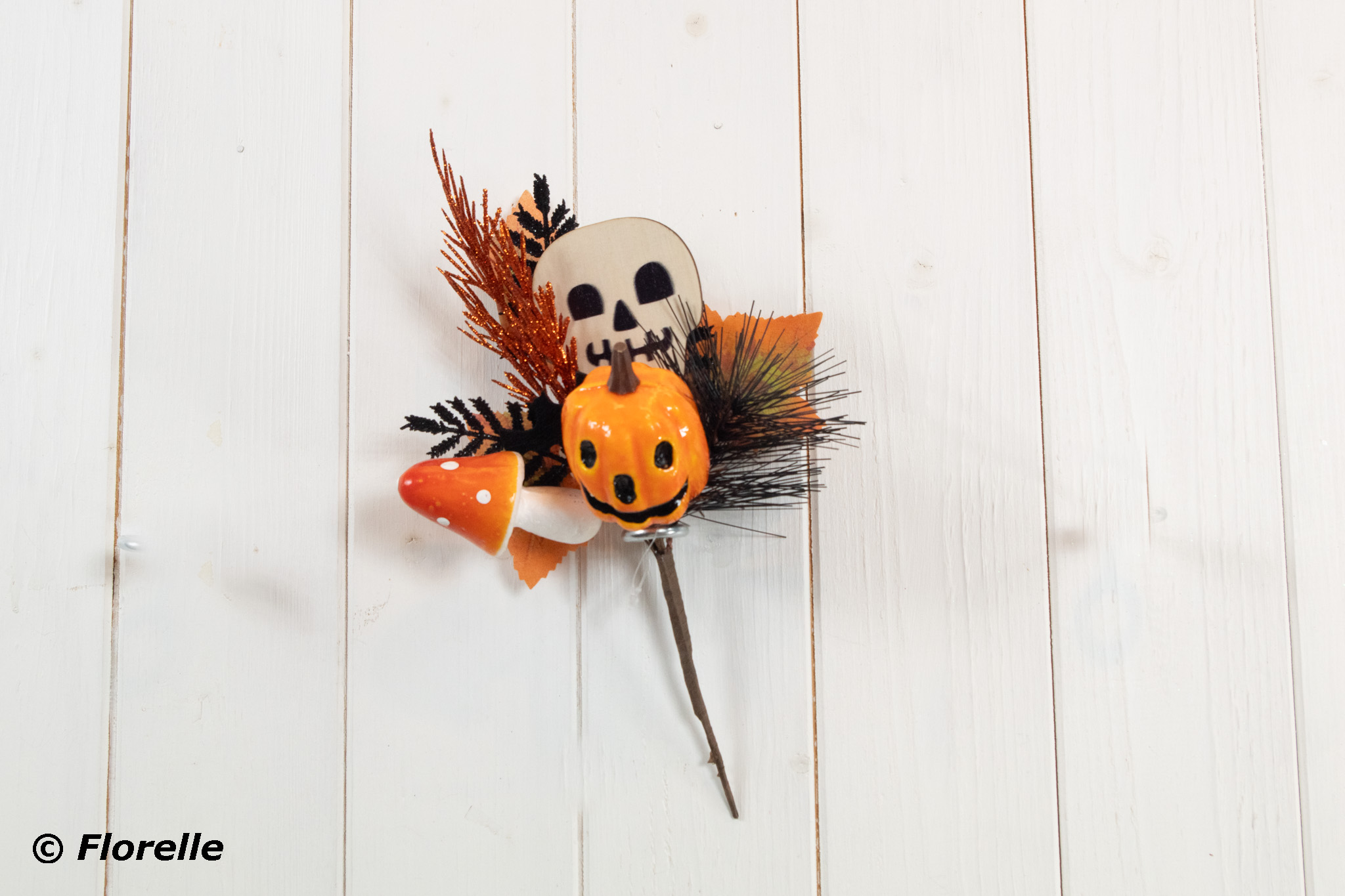 Florelle Artificial Pumpkin Pick Orange 26cm