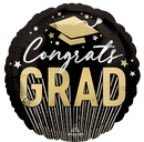 Anagram Foil Balloon Stripes On Stripes Grad 17