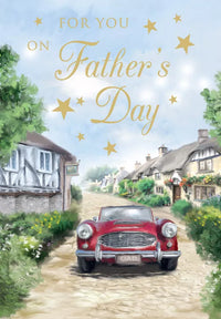 Set of six Regal Father's Day cards featuring colorful designs and heartfelt messages, perfect for celebrating dads.