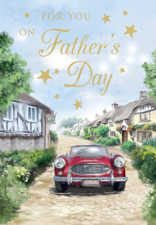 Set of six Regal Father's Day cards featuring colorful designs and heartfelt messages, perfect for celebrating dads.