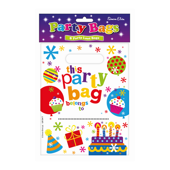 Birthday Party Bags 8pk