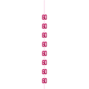 Pink 5ft hanging decor with glitter "Age 60" for party decorations, by Unique, ideal for milestone celebrations.