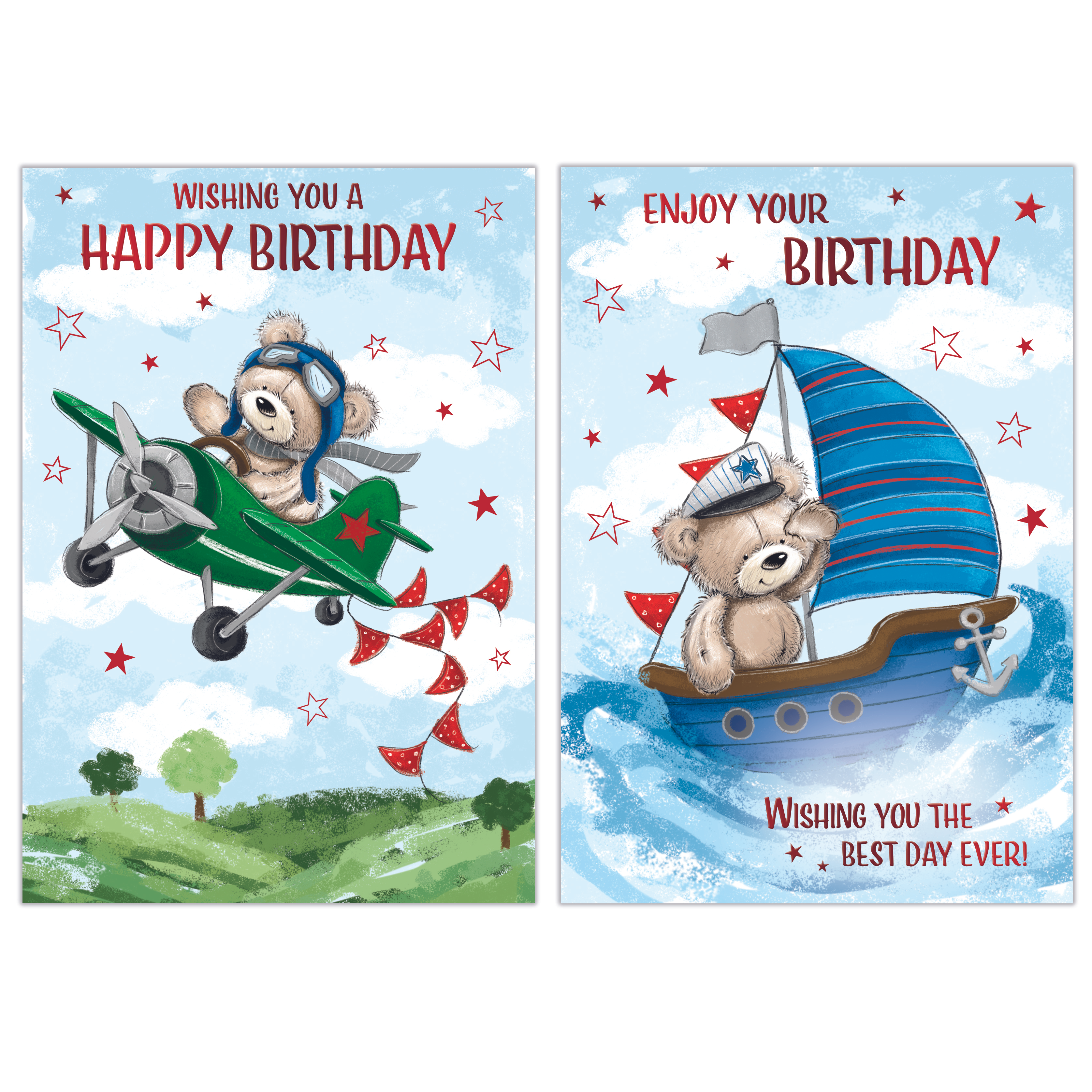 Poppyhill 12 Pack Cards C50 Birthday Open