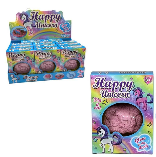 Huggables Fossil Glow In The Dark Unicorn
