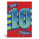 Prelude Cards C50 Male Birthday Age 10 6pk