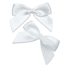 Italian Options 12 Pack Ribbon Bows White 5cm