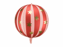 Starry Ball Red 20" Foil Balloon