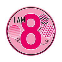 Small Badges Age 8 Female 6pk