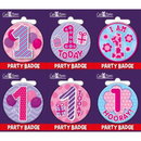 Giftzone Small Badges Age 1 Female