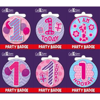 Giftzone Small Badges Age 1 Female