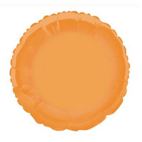 Unique Foil Balloon Orange Round 18