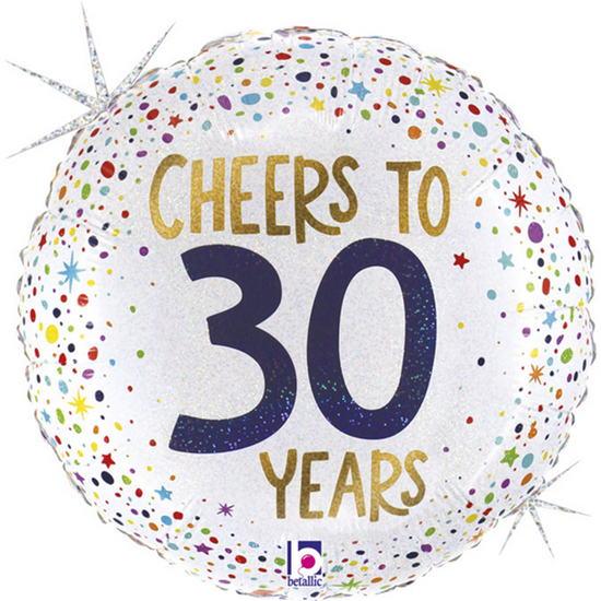 Grabo Cheers To 30 Years 18" Foil Balloon