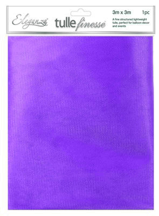Eleganza Tulle Square Purple 3x3m