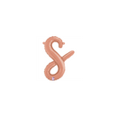 Grabo Foil Balloon Rose Gold 14" Letter S
