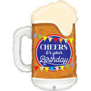 Grabo Foil Balloon Cheers Birthday Beer 29"