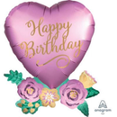 Anagram Satin Flowers 30" Foil Balloon