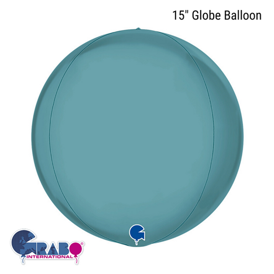 Grabo Foil Balloon Platinum Tenerife Sea Globe 15