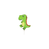Friendly Dinosaur 14" Mini Shape Foil Balloon