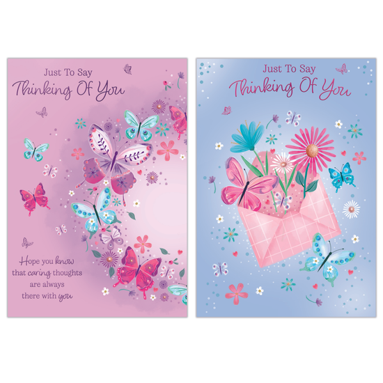Poppyhill 12 Pack Cards C50 Thinking Of You
