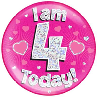 Oaktree Badge 4 Today Pink Jumbo 6