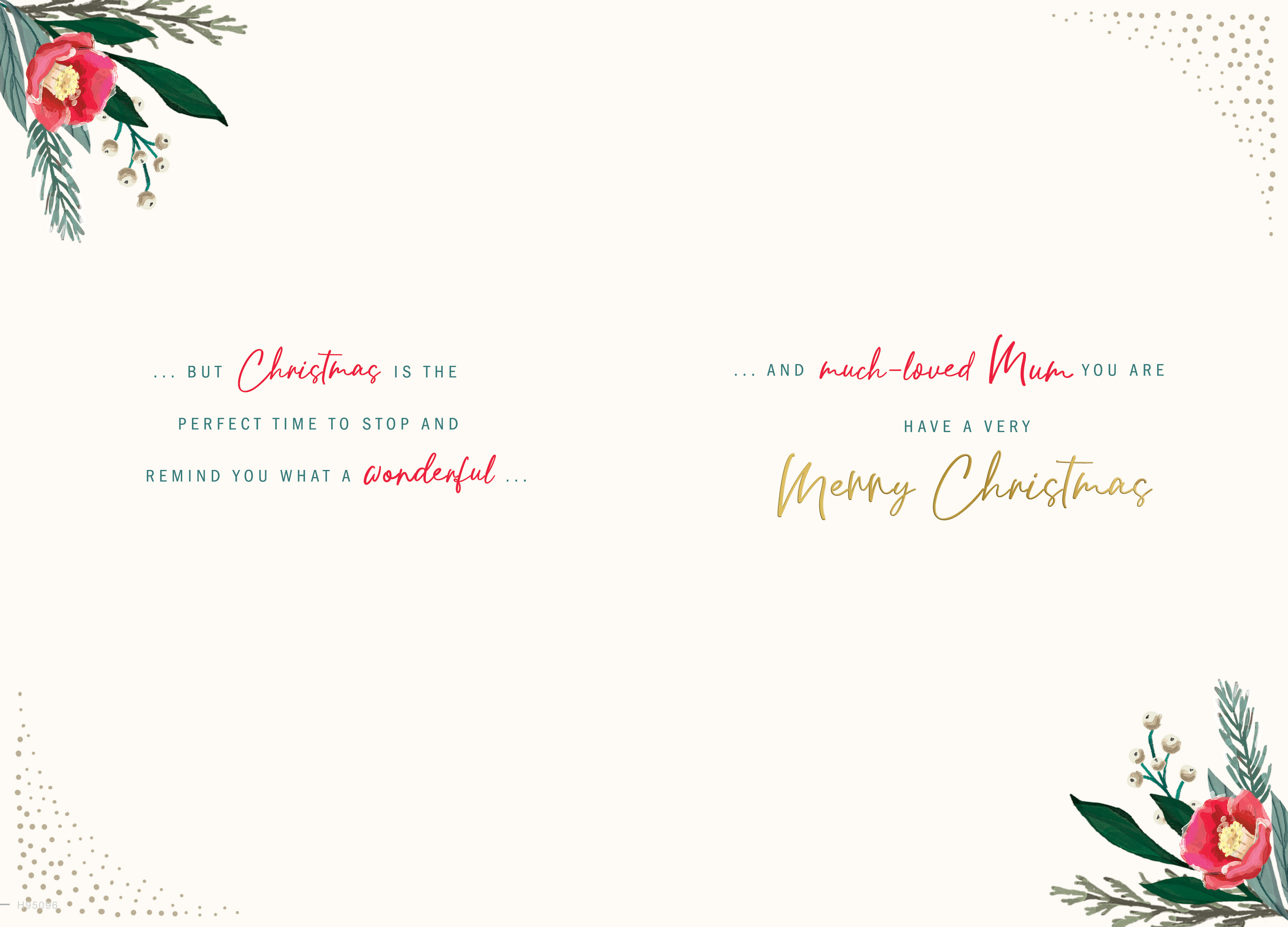Regal 6 Pack C75 Cards Christmas Mum