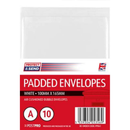 10pk Padded Envelopes Size A 110x165mm White