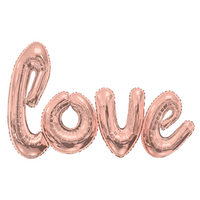 APAC Rose Gold Love Script 84" Foil Balloon