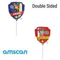 Anagram Paw Patrol Badge 9" Air Fill Foil Balloon